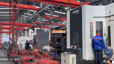 泰工减速机箱体加工中心现场